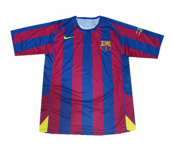 2005-06 Barcelona Retro Home Kit Soccer Jersey